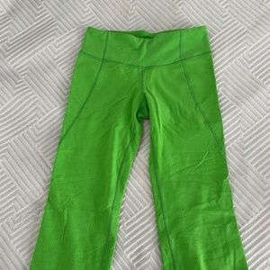LULULEMON crop pant green legging